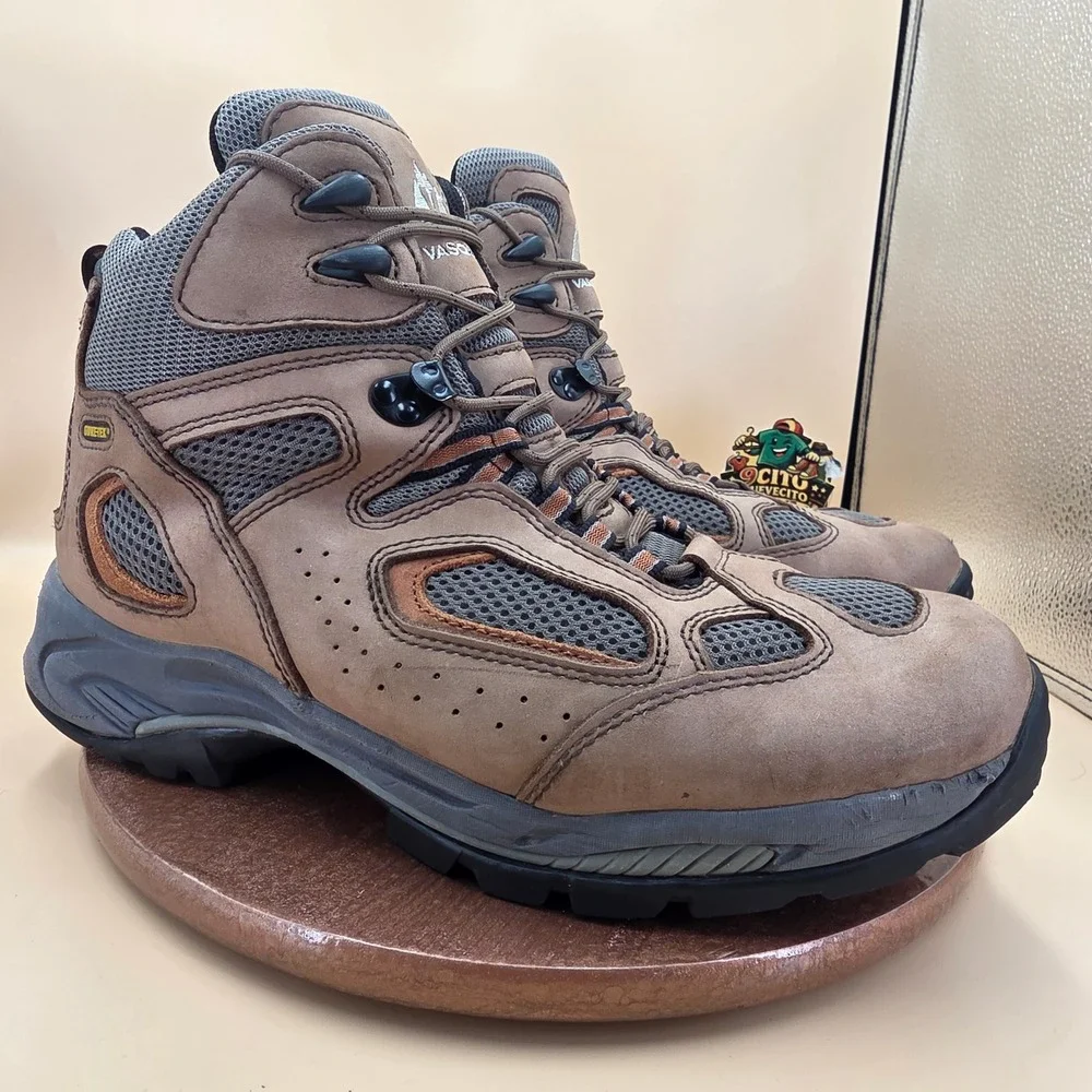 Vasque Breeze Gore-Tex Hiking Boots Mens 13W Brown Leather Waterproof Vibram